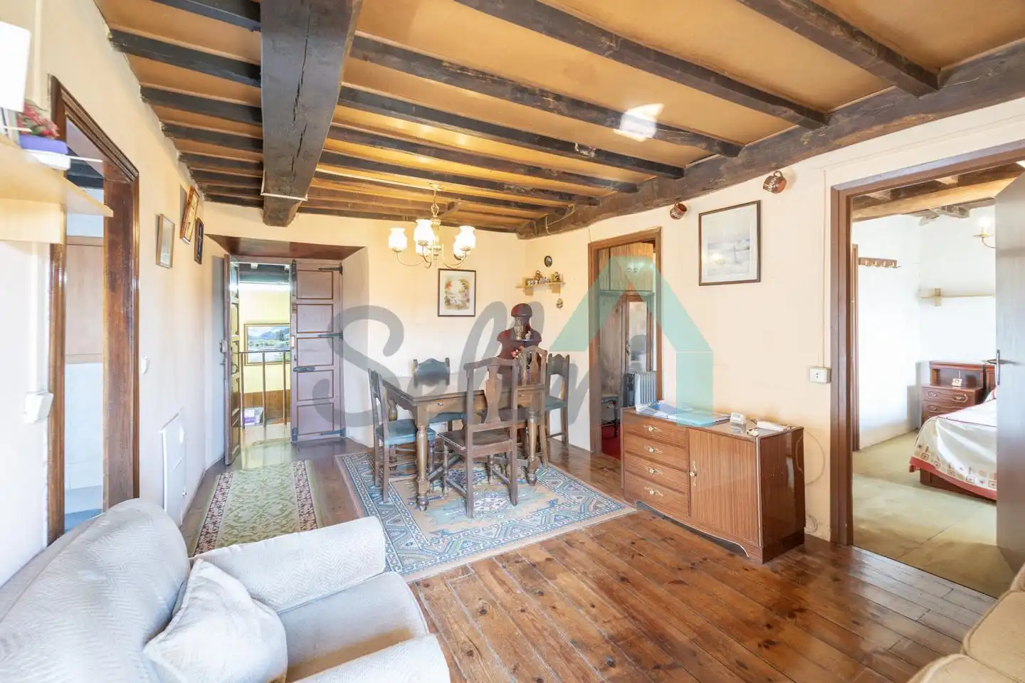 Menjador de Casa o xalet en venda en Cudillero amb Jardí privat, Parquet i Terrassa