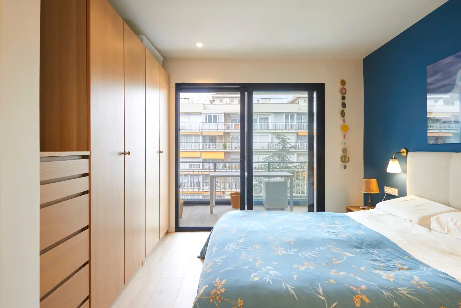 Schlafzimmer von Wohnung zum Verkauf in Barcelona mit Klimaanlage, Heizung und Parkett
