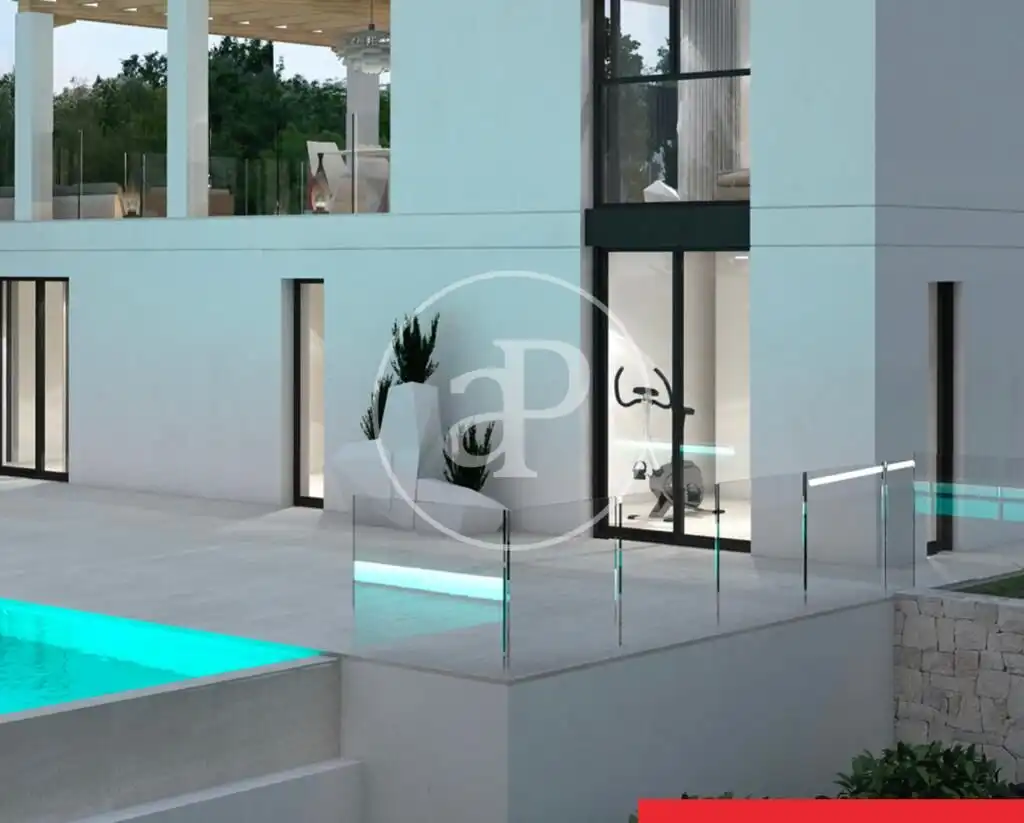 Schwimmbecken von Haus oder Chalet zum Verkauf in Moraira mit Klimaanlage, Heizung und Privatgarten