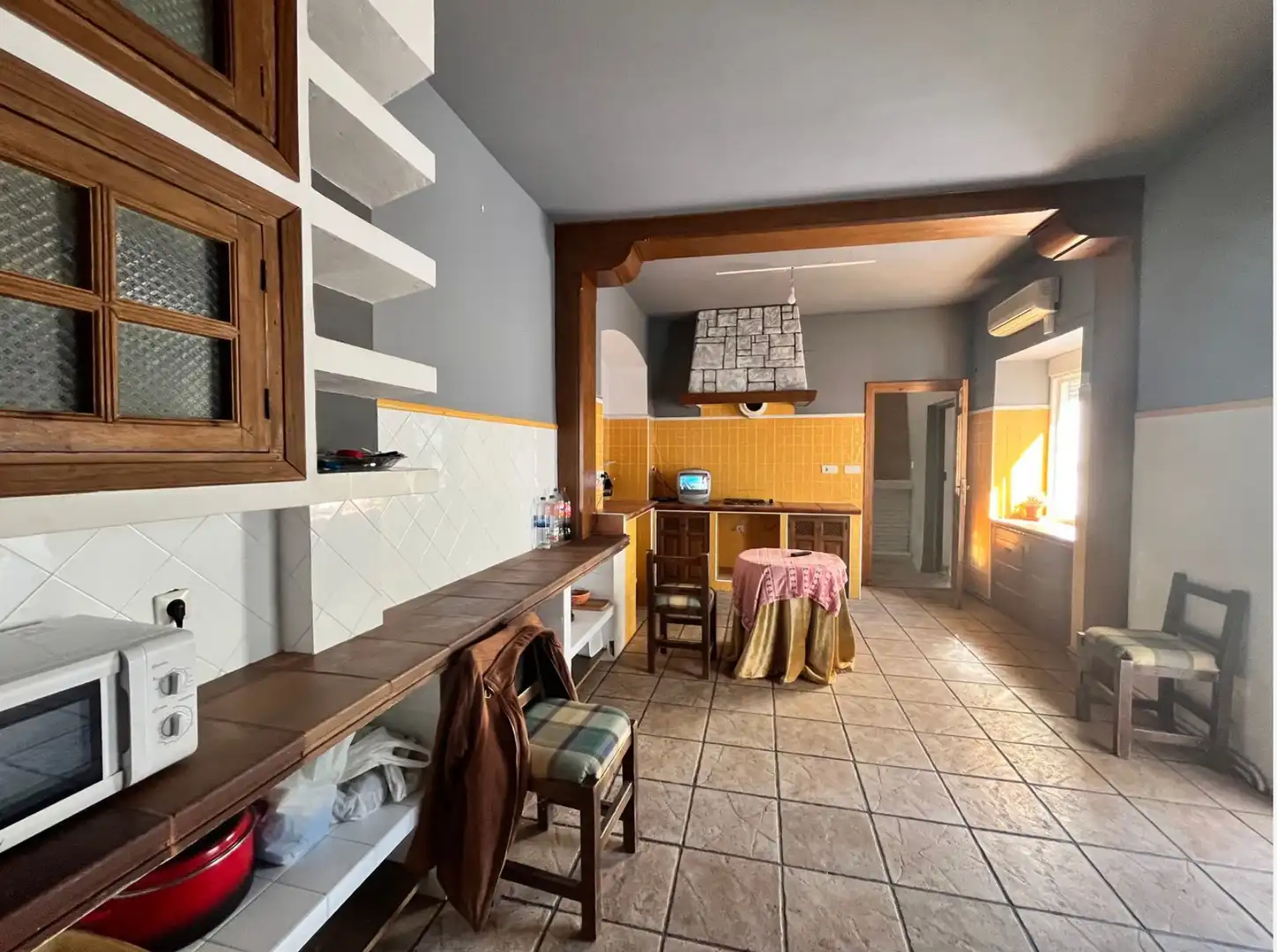 Kitchen of Houses for sale in Cañada de Calatrava  with Air Conditioner, Private garden and Storage room
