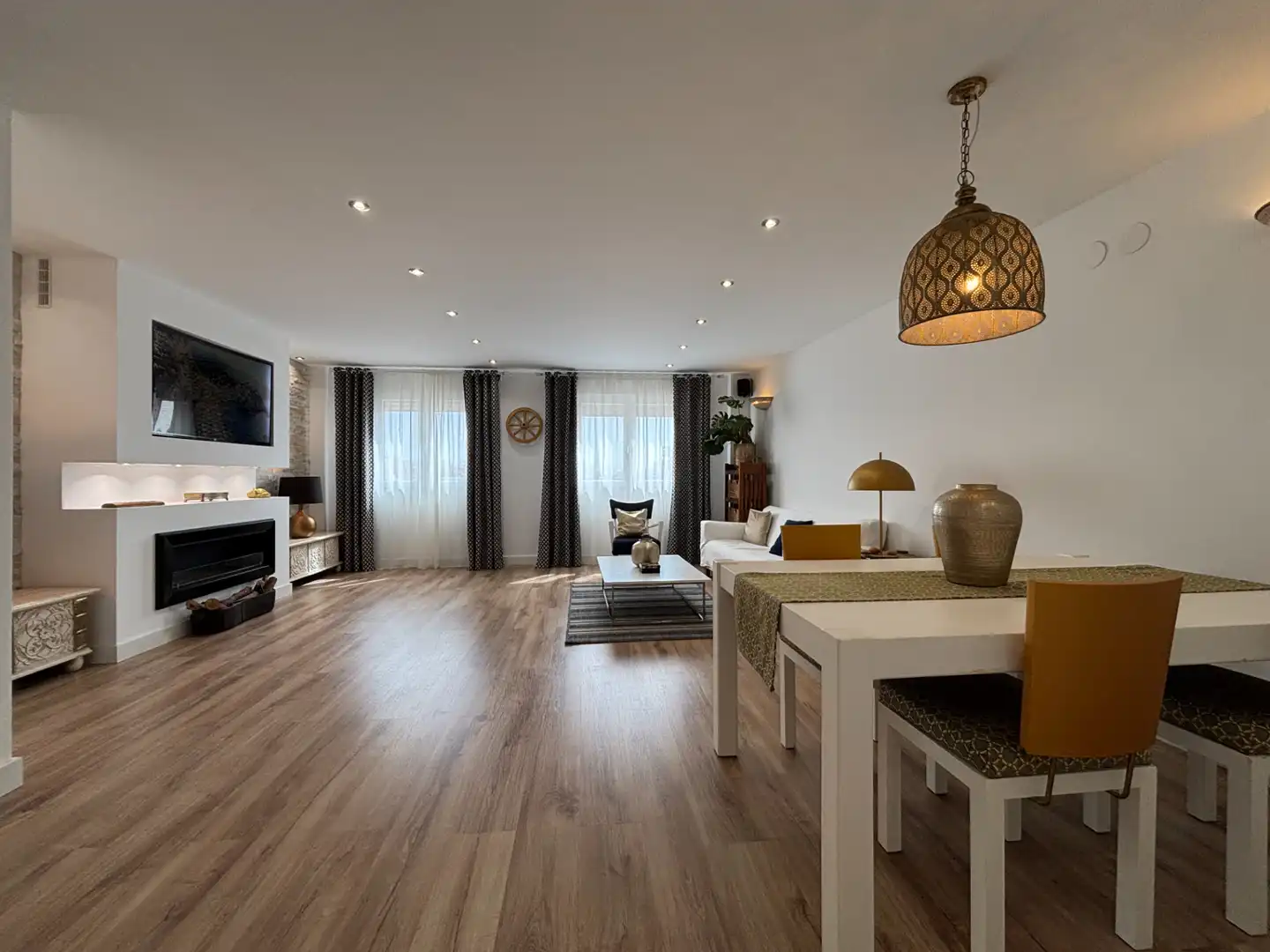 Living room of Flat for sale in Burriana / Borriana  with Air Conditioner, Storage room and Furnished