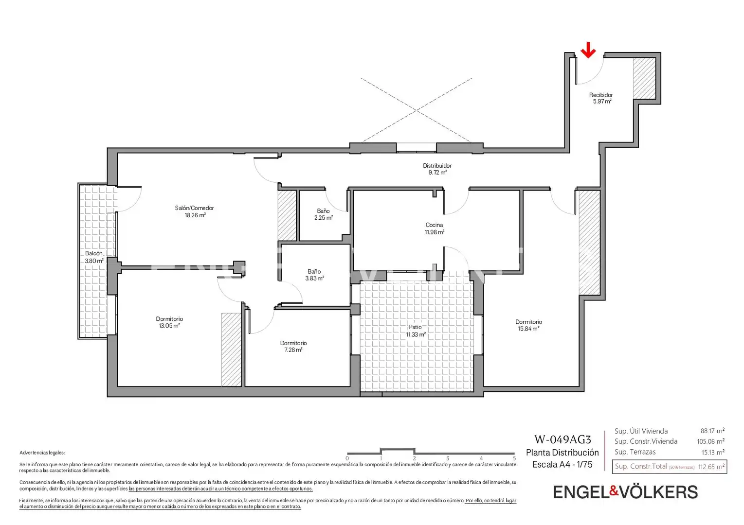 Wohnung zum Verkauf in Madrid mit Klimaanlage, Heizung und Terrasse