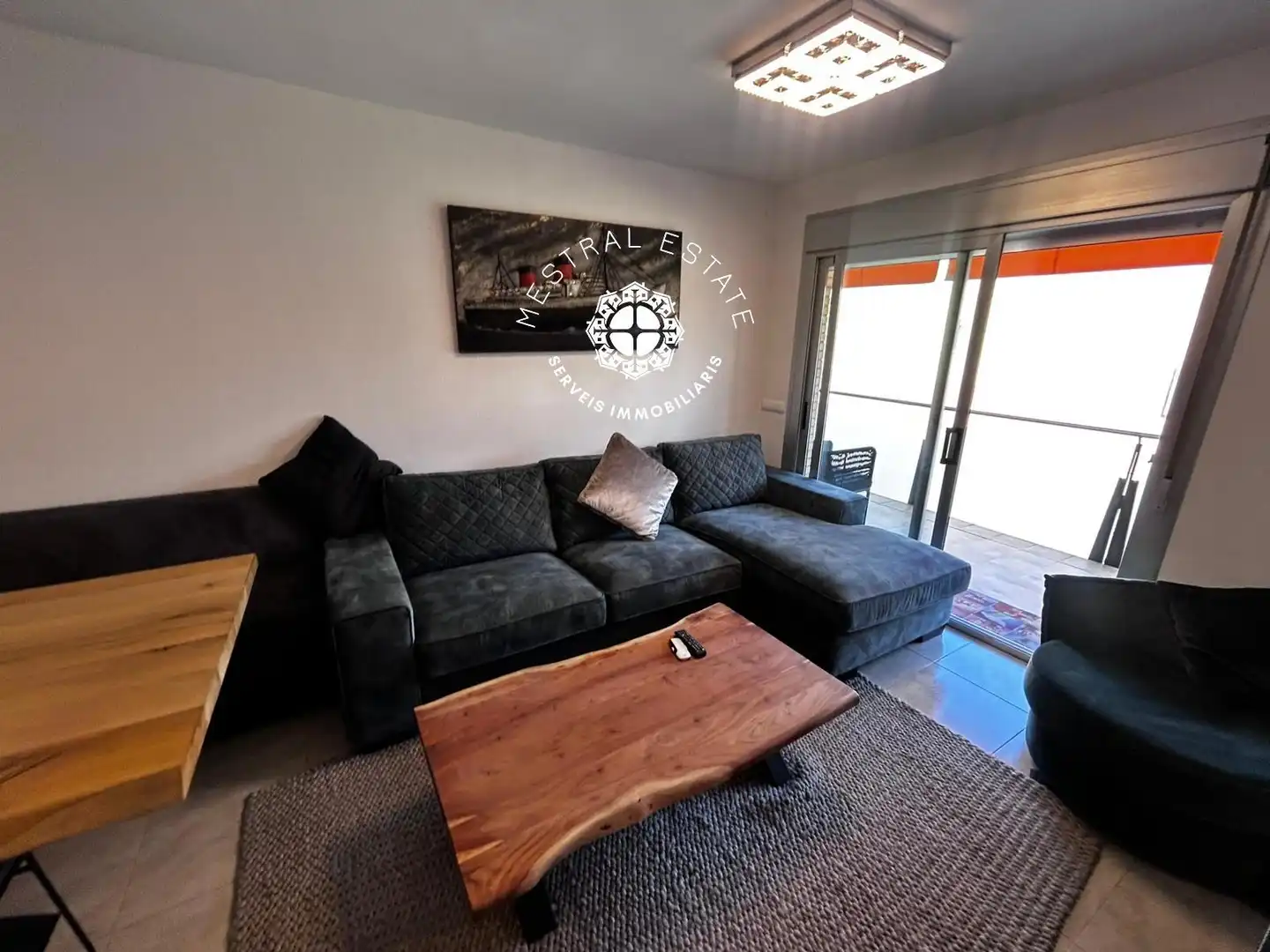Sala d'estar de Pis en venda en Cambrils amb Aire condicionat, Terrassa i Piscina