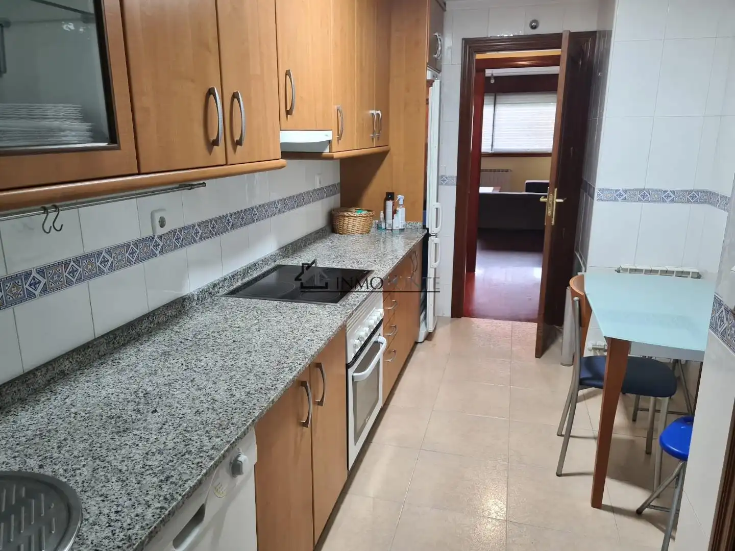 Kitchen of Apartments for rent in Pontevedra Capital   with Heating, Storage room and Furnished