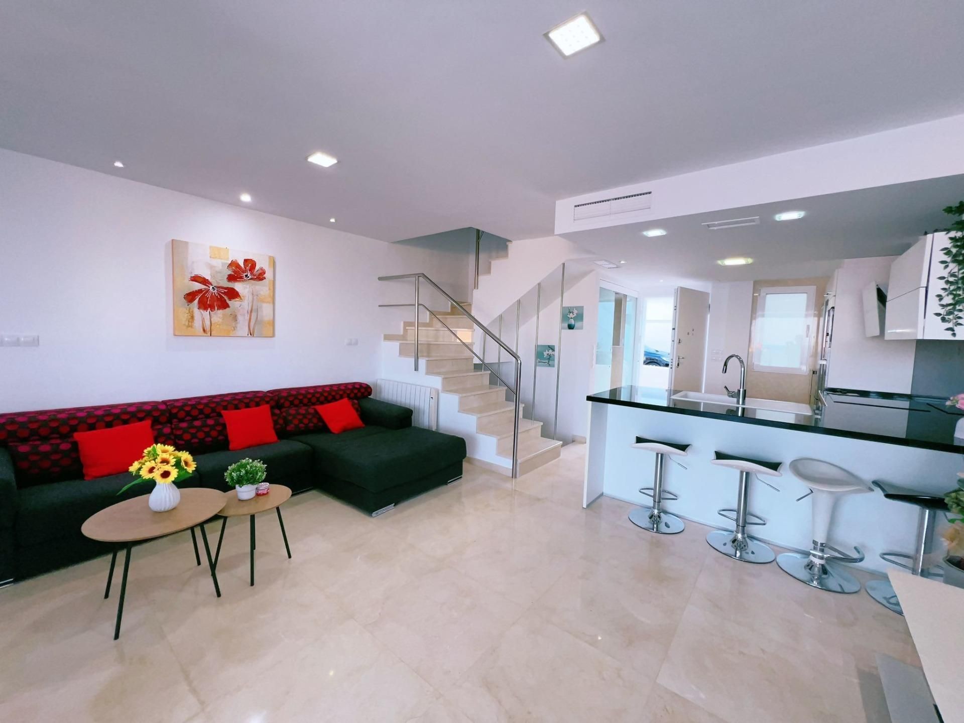 Living room of Single-family semi-detached for sale in Santa Pola  with Air Conditioner, Heating and Private garden