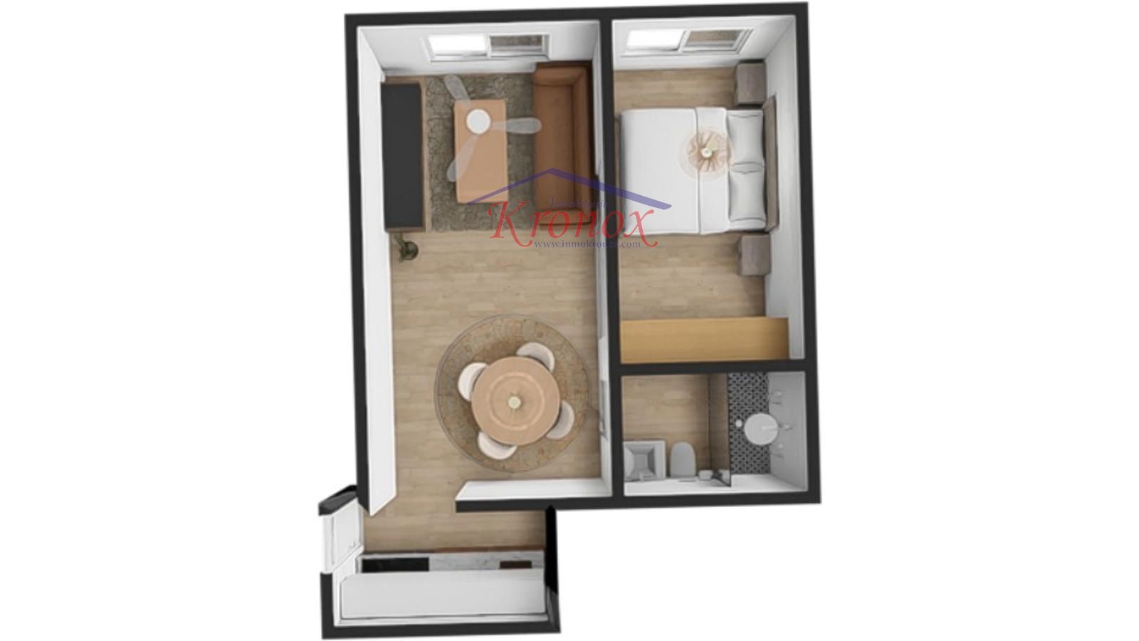 Bedroom of Flat for sale in  Madrid Capital