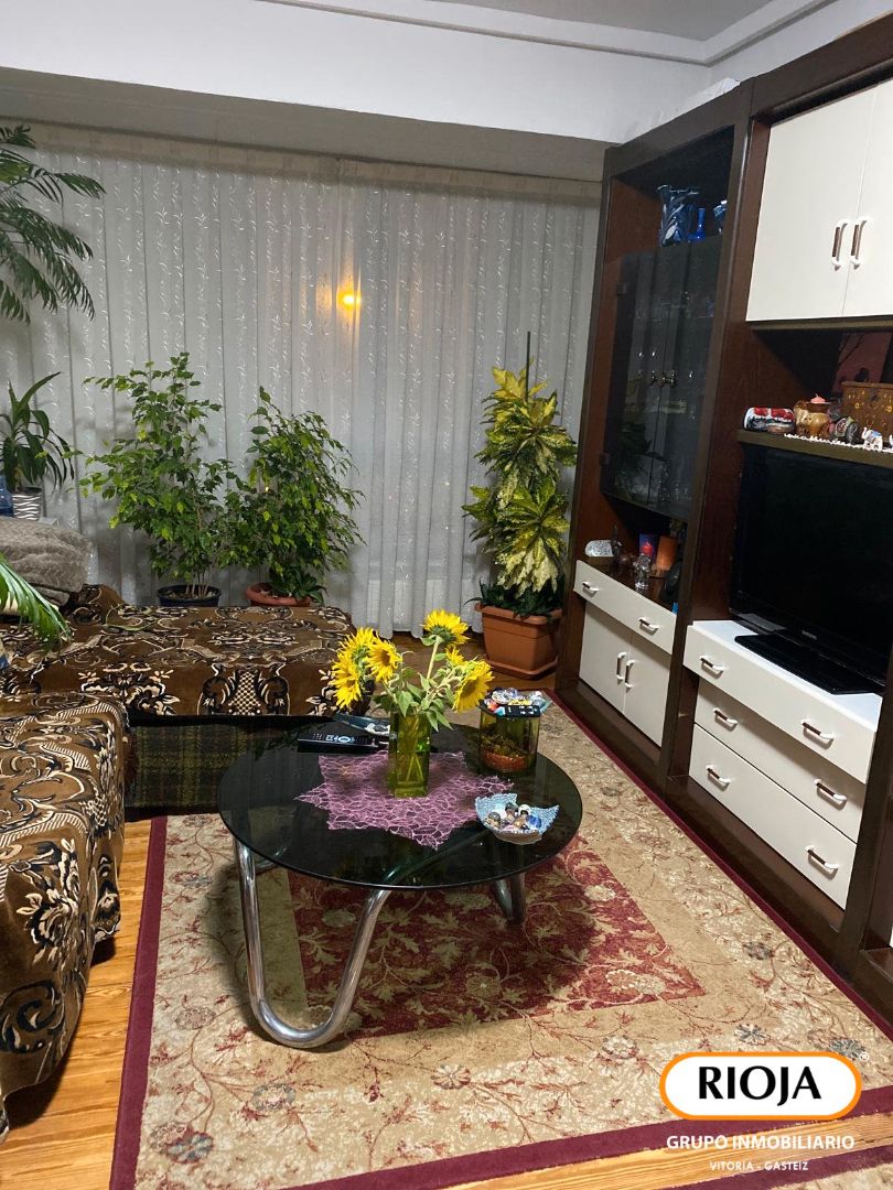 Sala de estar de Piso en venta en Vitoria - Gasteiz con Calefacción, Terraza y Trastero