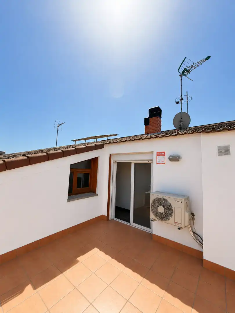 Terrace of Flat for sale in Bellpuig  with Air Conditioner, Heating and Parquet flooring