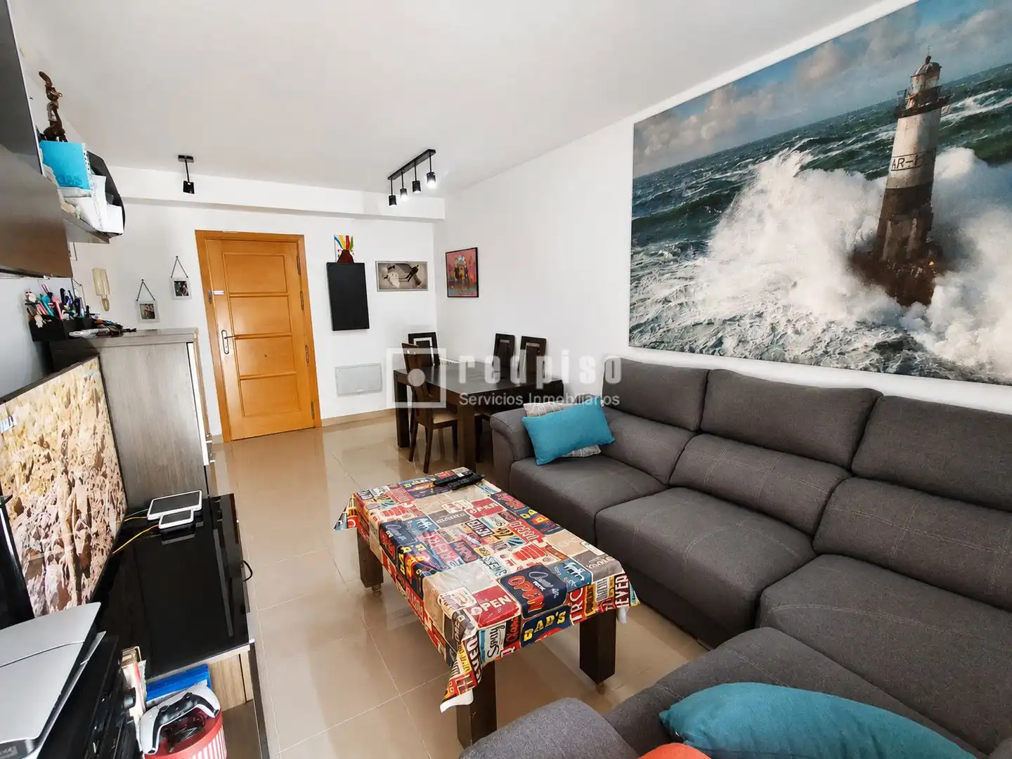 Sala de estar de Dúplex en venta en Casarrubios del Monte con Aire acondicionado, Calefacción y Trastero