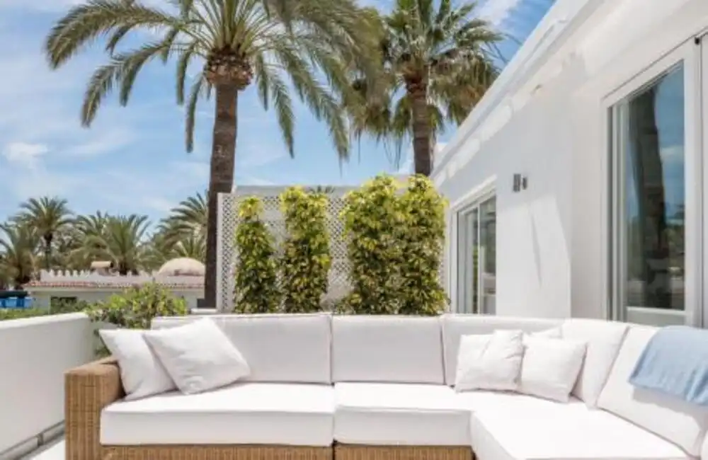 Terrace of Apartments for rent in Marbella  with Private garden, Terrace and Swimming Pool