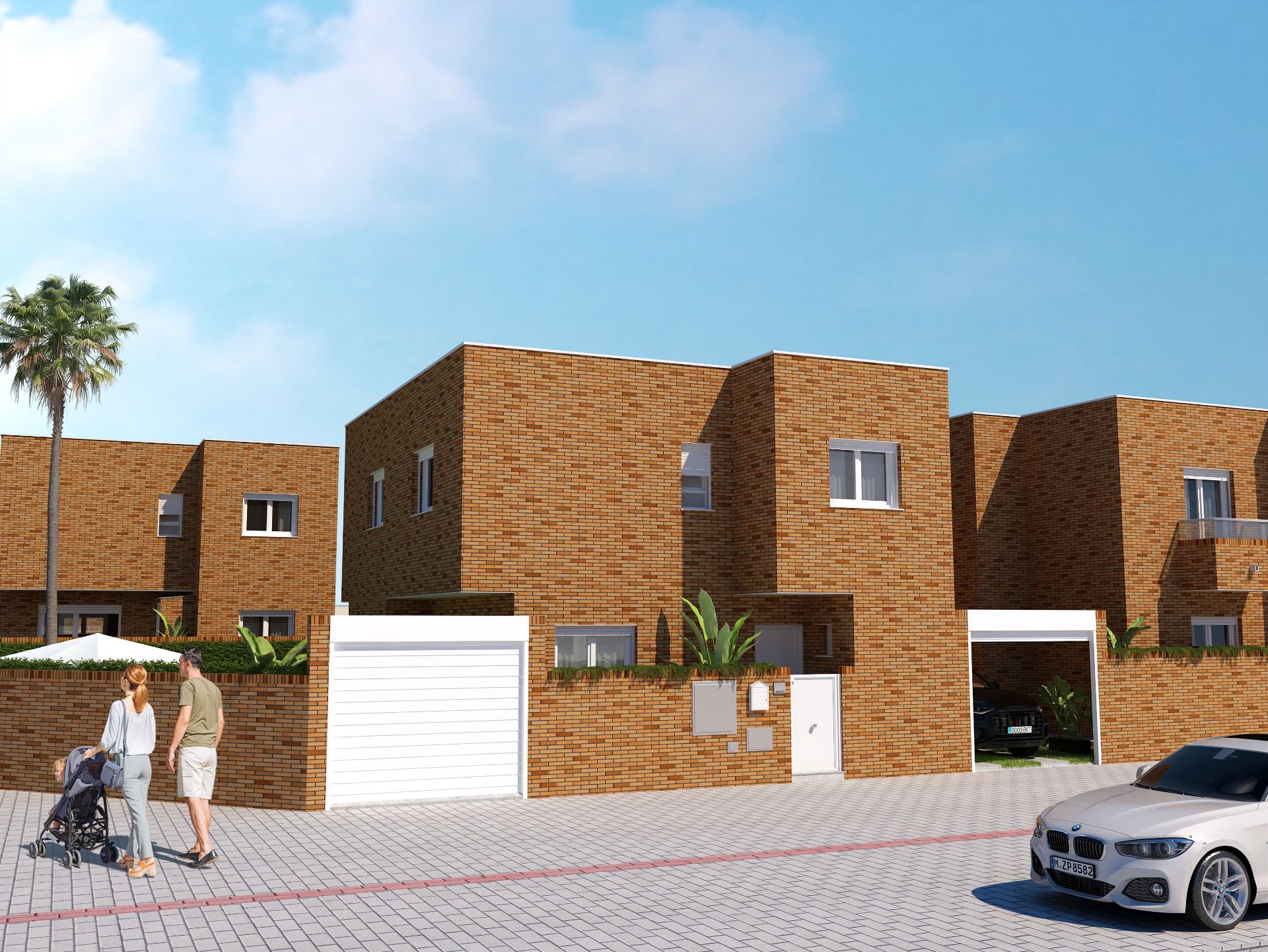 Vista exterior de Casa adosada en venda en  Almería Capital amb Jardí privat, Terrassa i Balcó