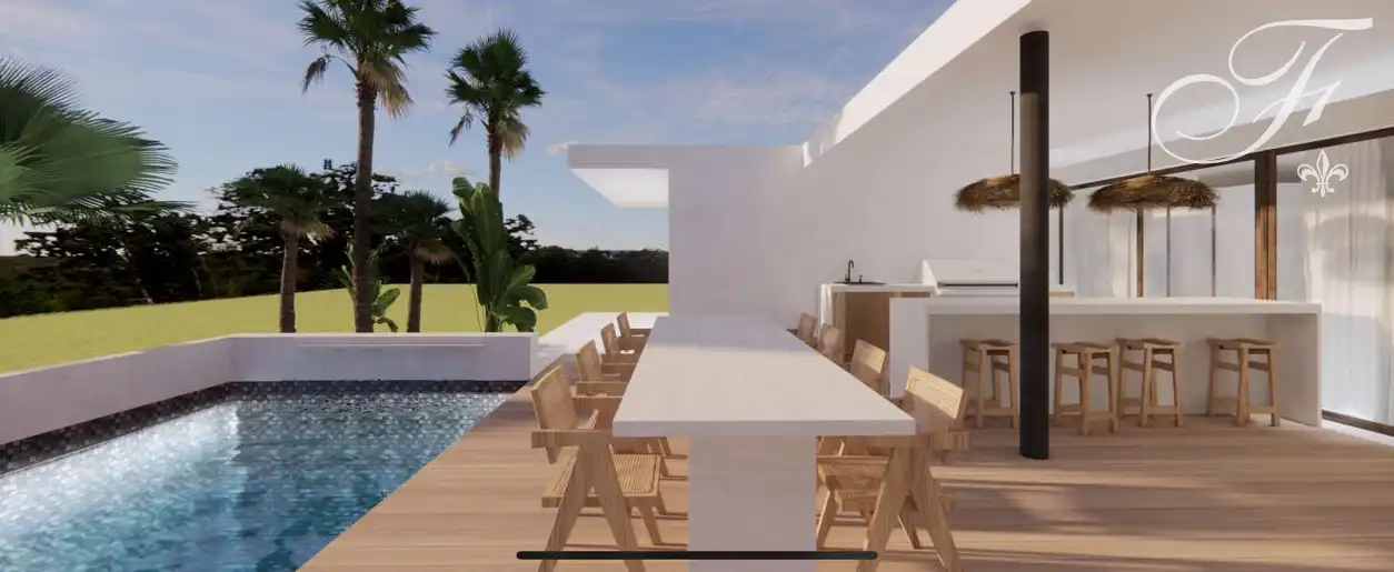 Terraza de Casa o chalet de alquiler en Sant Antoni de Portmany con Aire acondicionado, Jardín privado y Terraza