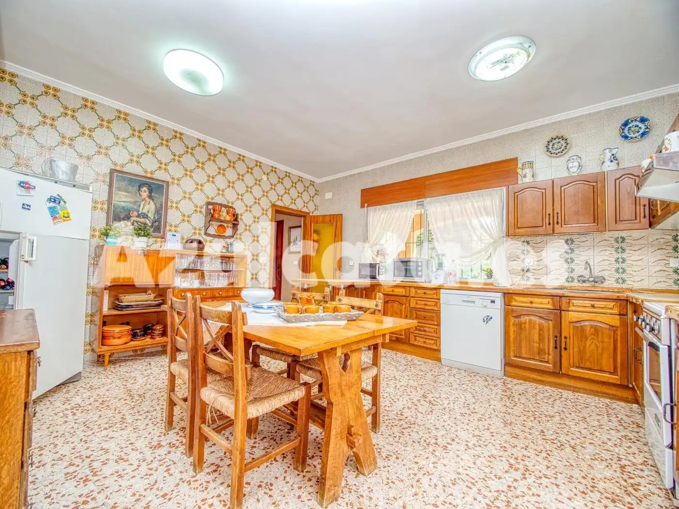 Cuina de Casa o xalet en venda en Cartagena amb Jardí privat, Terrassa i Traster