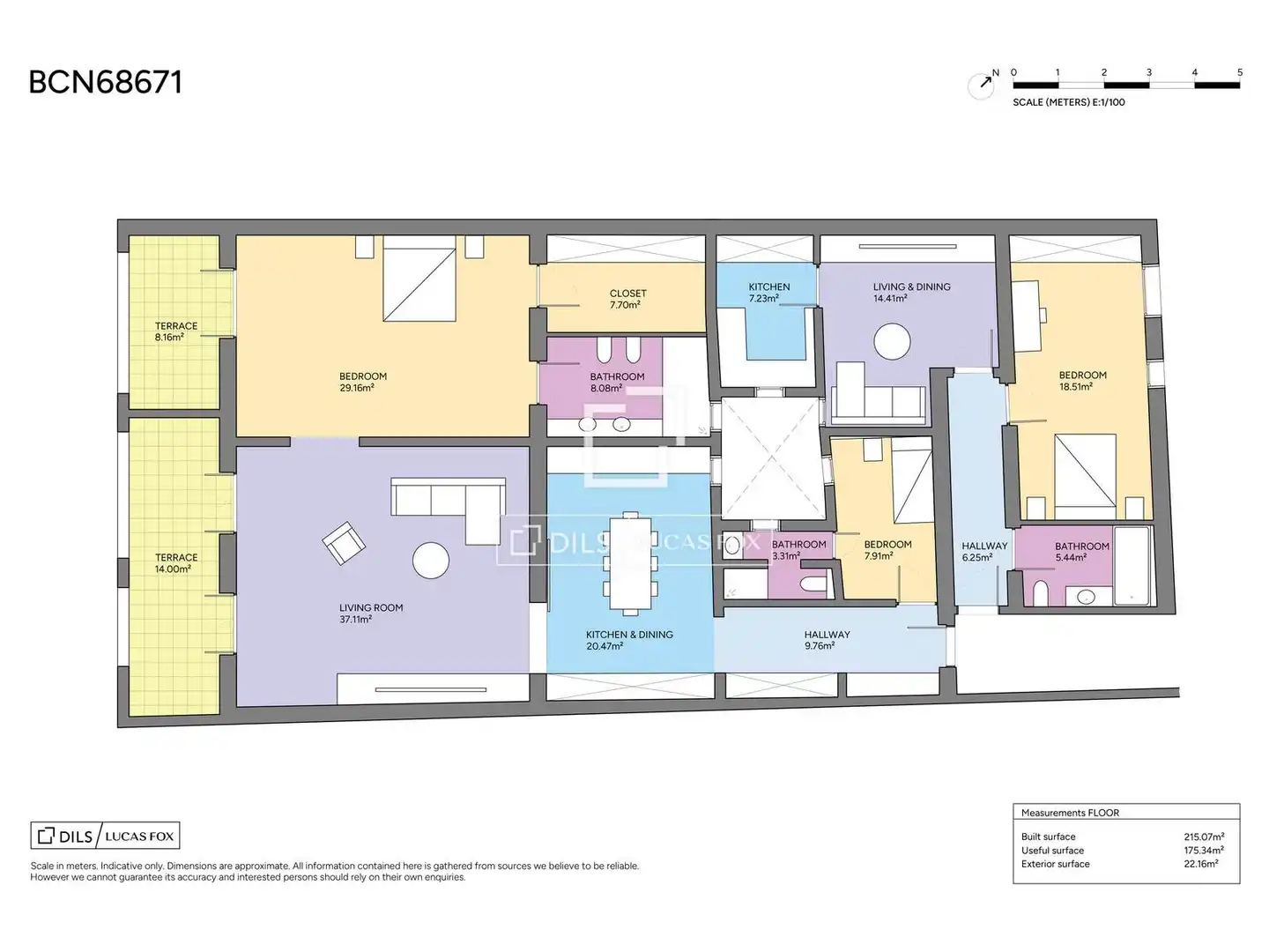 Piso en venta en Barcelona con Aire acondicionado, Terraza y Amueblado