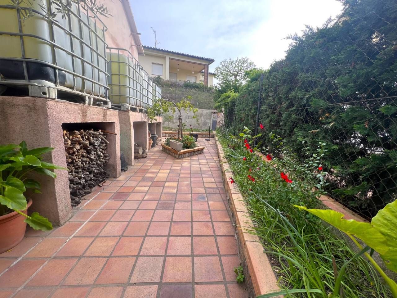 Terrace of House or chalet for sale in Riells i Viabrea  with Air Conditioner, Heating and Private garden