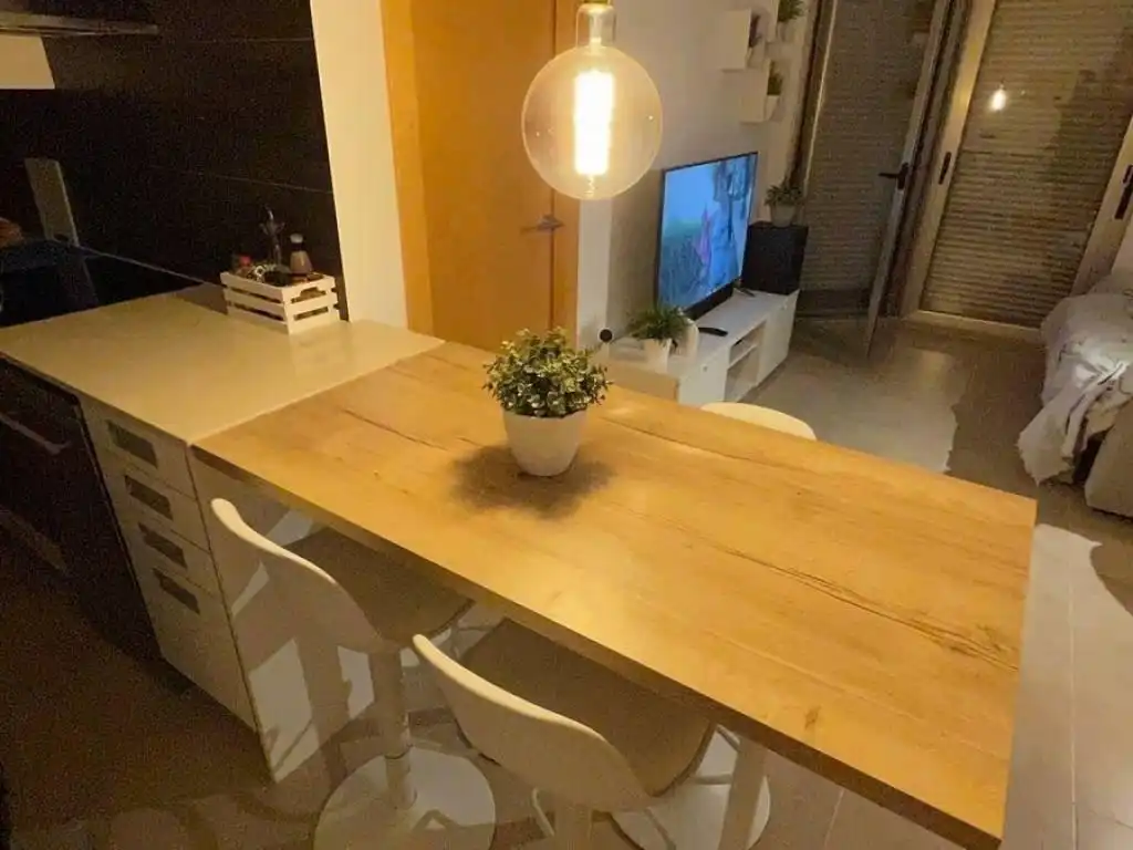 Menjador de Apartament en venda en Alcanar amb Aire condicionat, Calefacció i Jardí privat