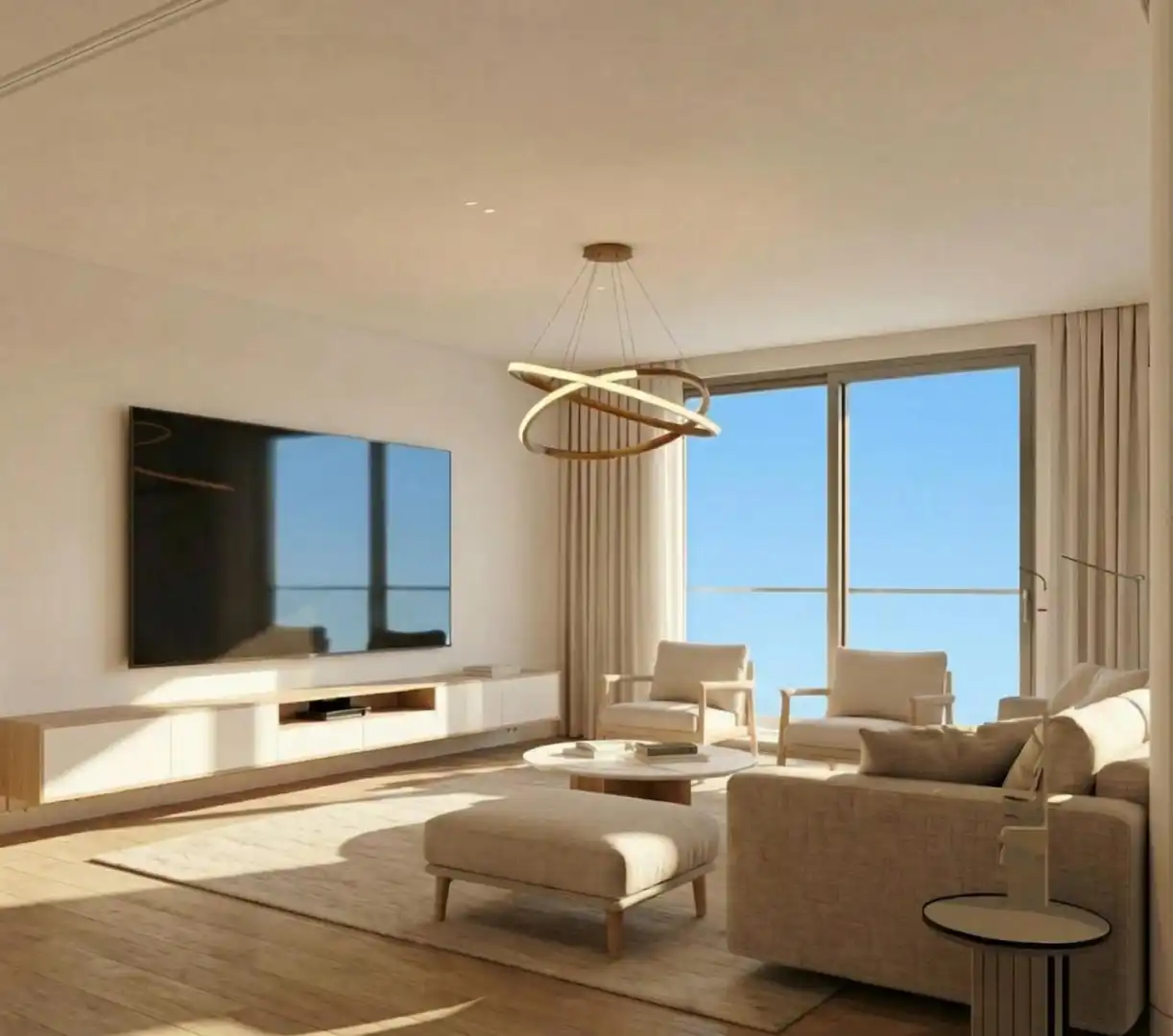 Sala de estar de Ático en venta en Gualchos con Aire acondicionado, Terraza y Piscina comunitaria