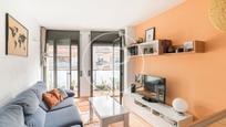 Living room of Flat for sale in  Barcelona Capital  with Terrace and Balcony