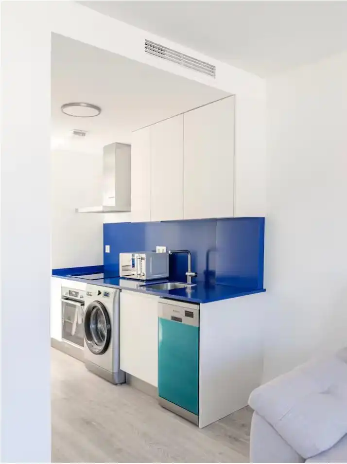 Cuina de Apartament de lloguer en Güímar amb Aire condicionat, Terrassa i Moblat