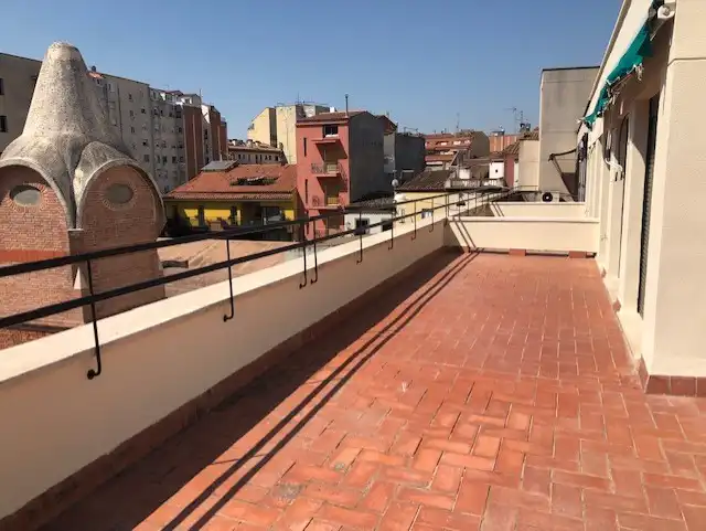 Terrasse von Dachboden zur Miete in Sant Cugat del Vallès mit Klimaanlage, Heizung und Parkett