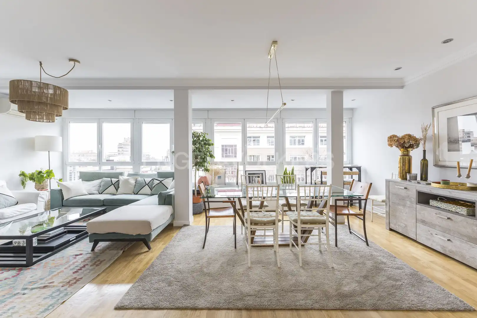 Sala de estar de Piso de alquiler en Madrid con Aire acondicionado, Calefacción y Parquet
