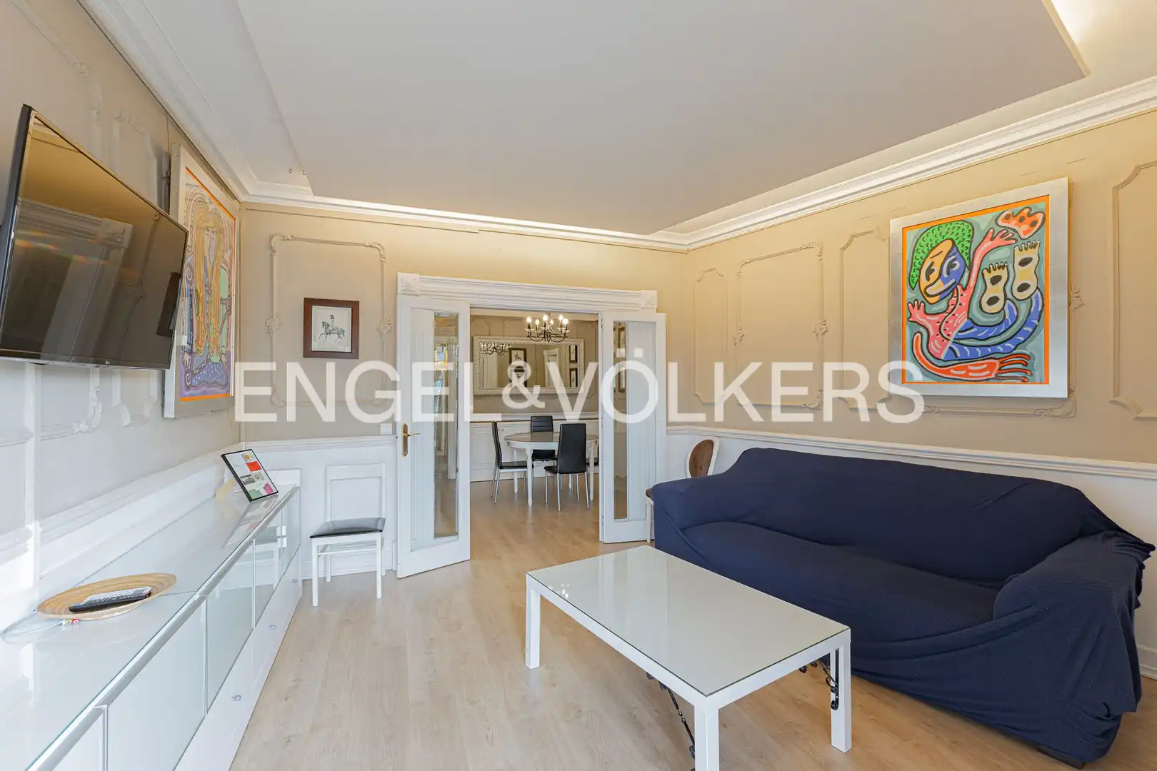 Living room of Flat for sale in Barcelona  with Air Conditioner, Heating and Parquet flooring