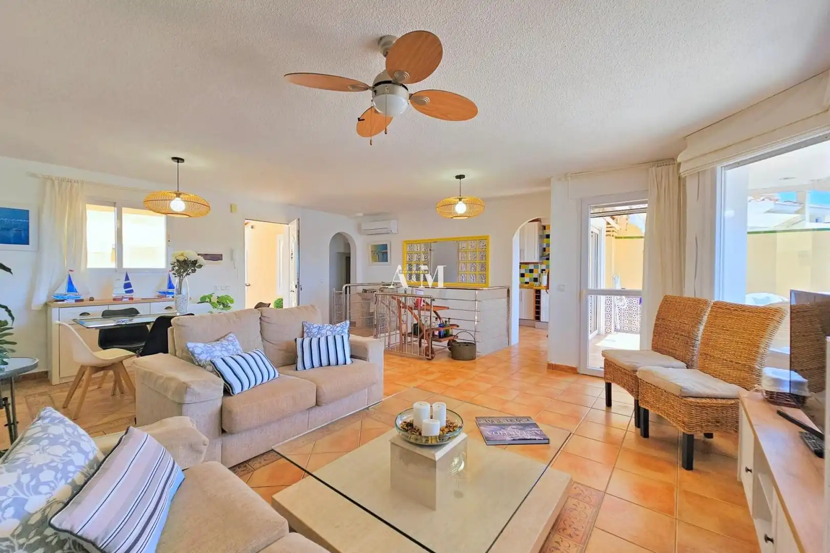 Living room of Detached homes for rent in La Manga del Mar Menor  with Air Conditioner, Heating and Terrace