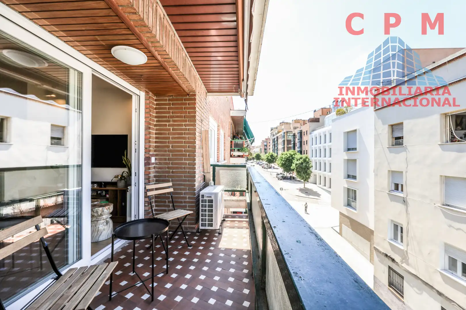 Terraza de Piso de alquiler en Madrid con Aire acondicionado, Calefacción y Parquet