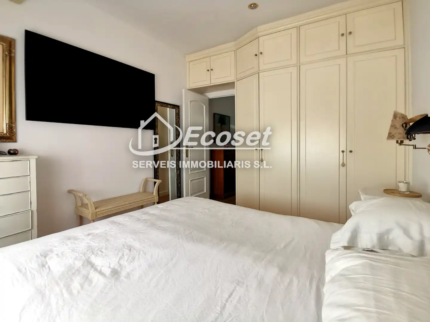 Schlafzimmer von Maisonette zum Verkauf in Cornellà de Llobregat mit Klimaanlage, Parkett und Terrasse