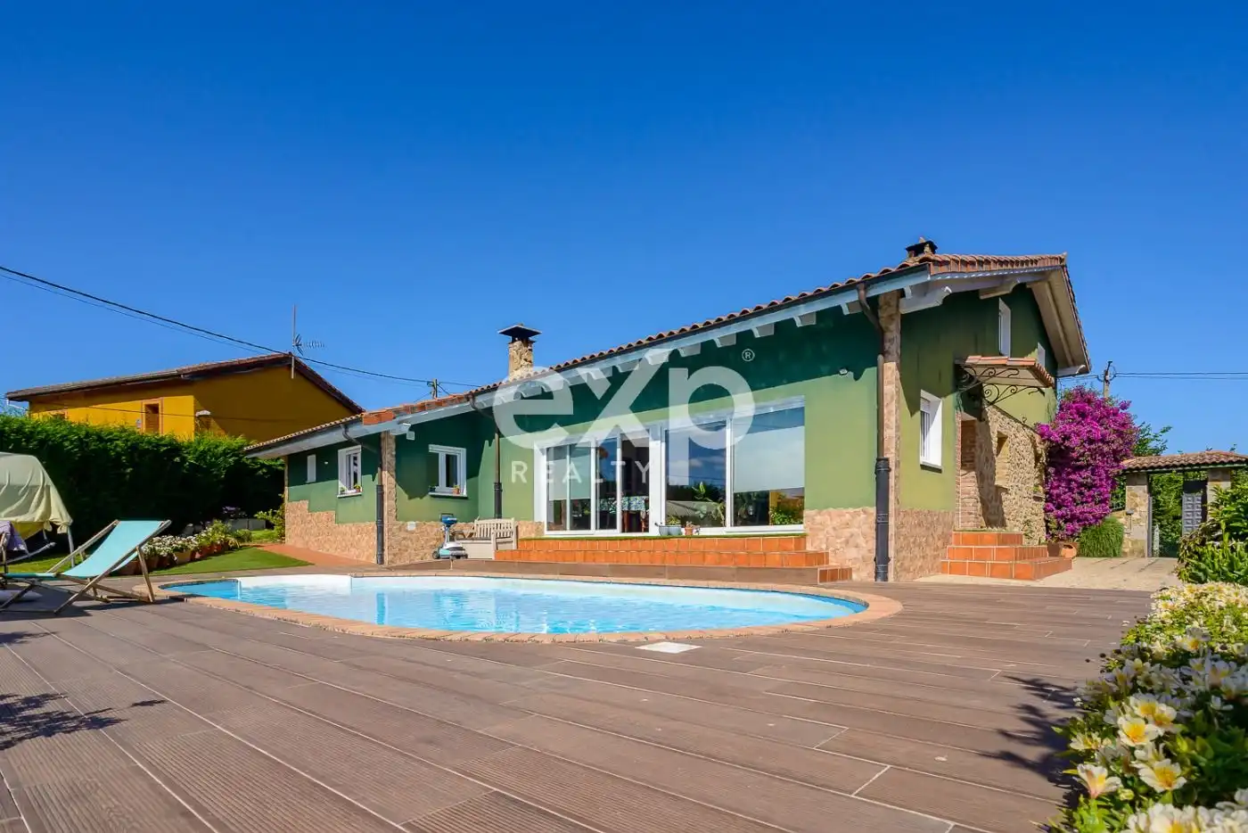 Swimming pool of Houses for sale in Langreo  with Heating, Private garden and Swimming Pool