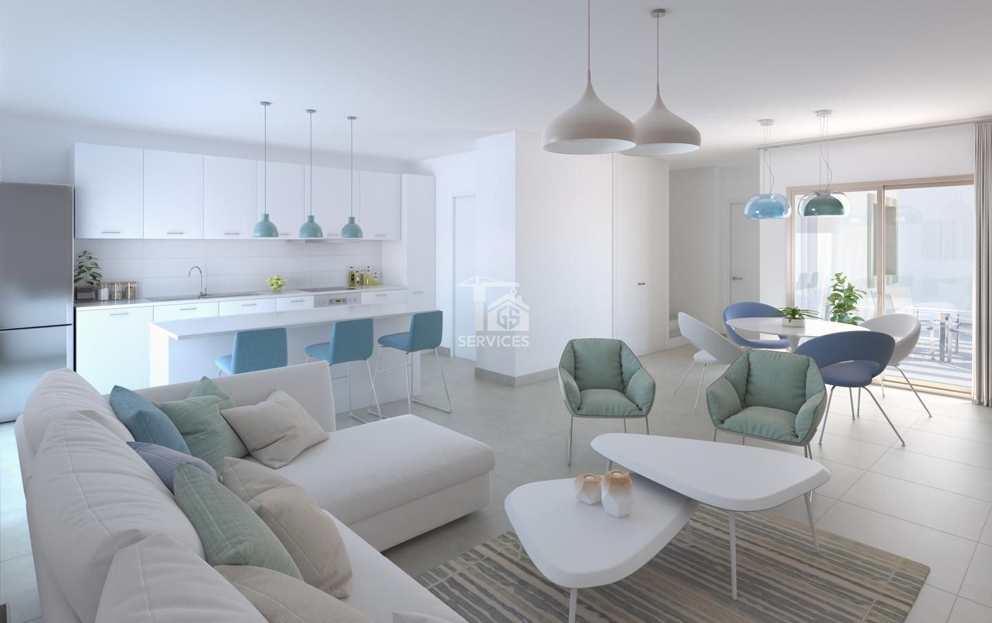Living room of Duplex for sale in Granadilla de Abona  with Air Conditioner, Private garden and Terrace