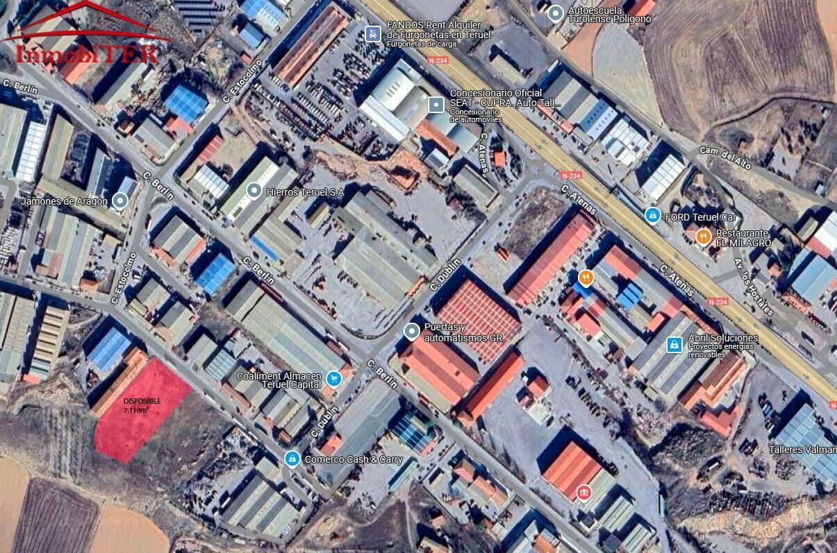 Exterior view of Industrial land for sale in  Teruel Capital