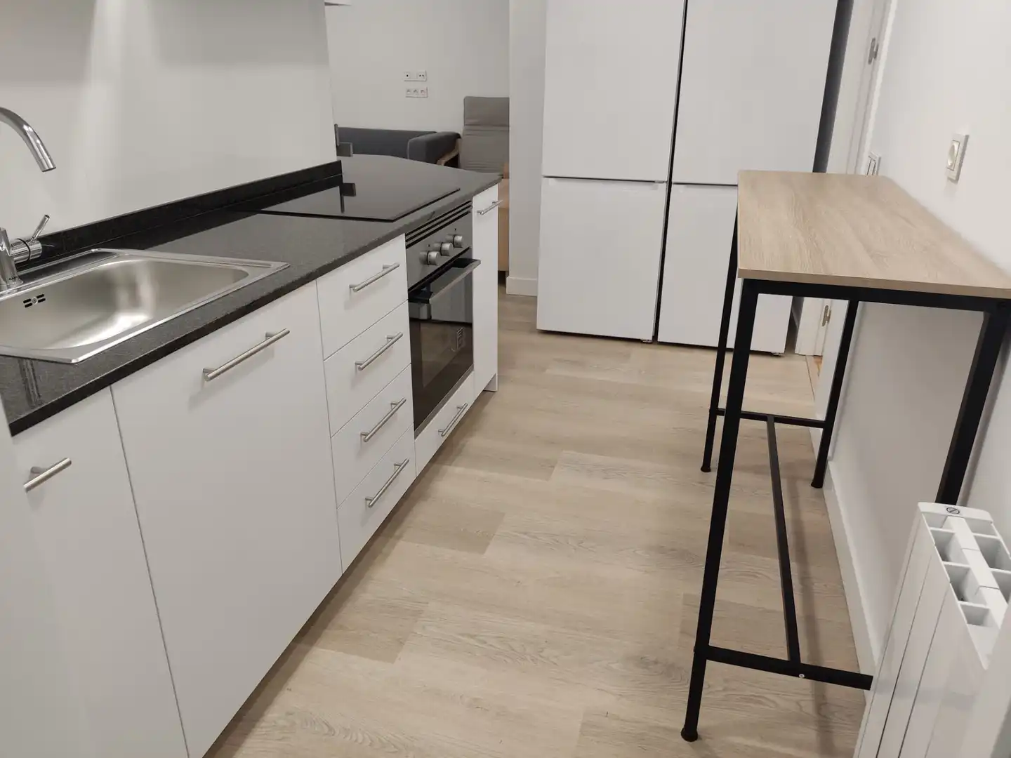 Kitchen of Flat for share in Madrid  with Heating, Furnished and Oven
