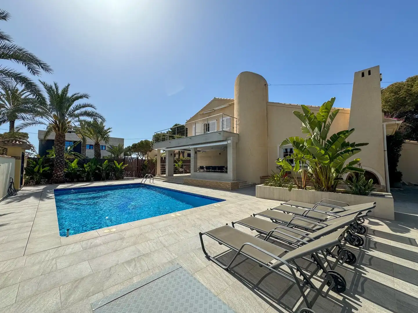 Swimming pool of Houses for rent in Orihuela  with Air Conditioner, Private garden and Terrace