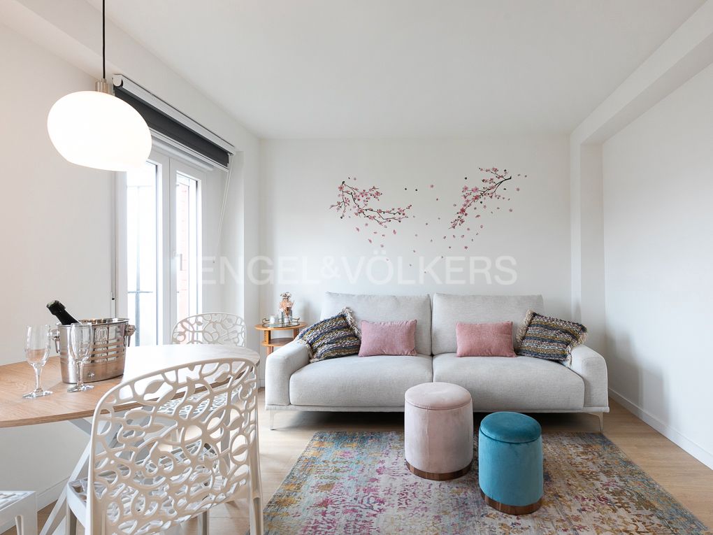 Living room of Apartment to rent in  Valencia Capital  with Air Conditioner, Heating and Parquet flooring