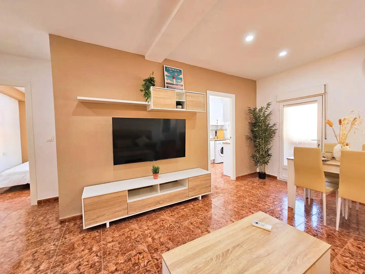 Sala de estar de Piso de alquiler en Cartagena con Aire acondicionado, Calefacción y Terraza