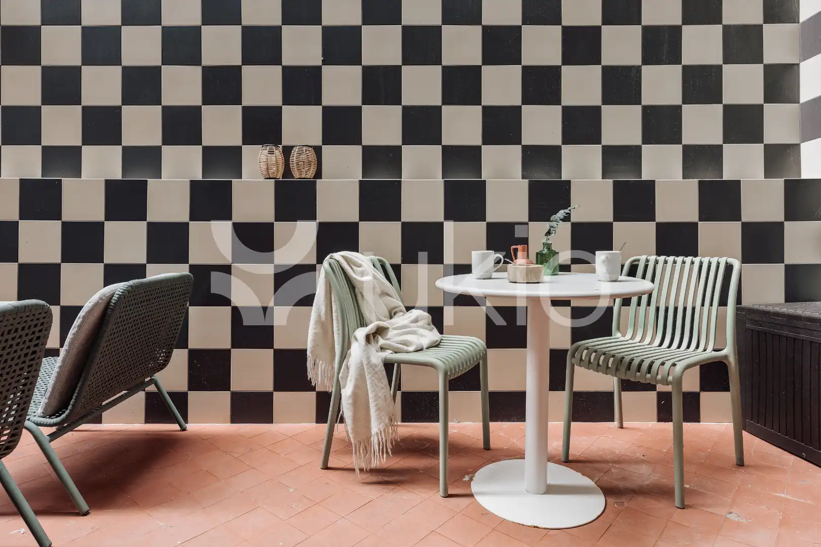 Terraza de Apartamento de alquiler en Barcelona con Aire acondicionado, Calefacción y Terraza