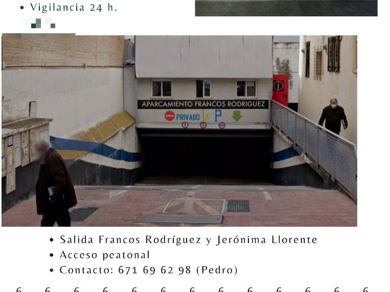 Vista exterior de Garatge de lloguer en  Madrid Capital