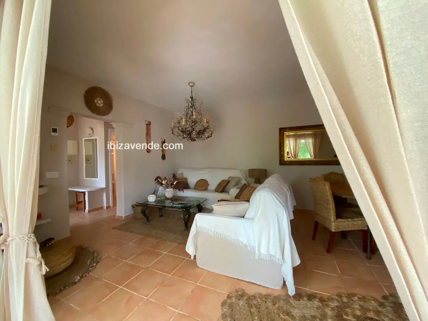 Sala d'estar de Casa o xalet de lloguer en Sant Josep de sa Talaia amb Aire condicionat, Calefacció i Jardí privat