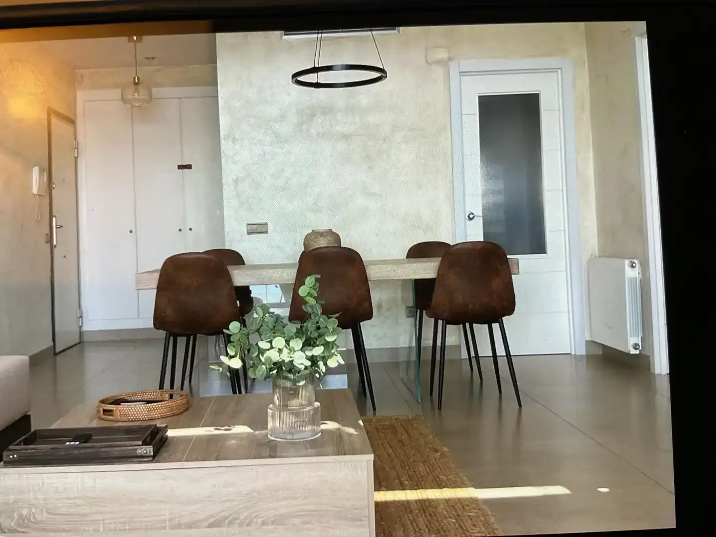 Menjador de Dúplex de lloguer en Oropesa del Mar / Orpesa amb Aire condicionat, Jardí privat i Piscina