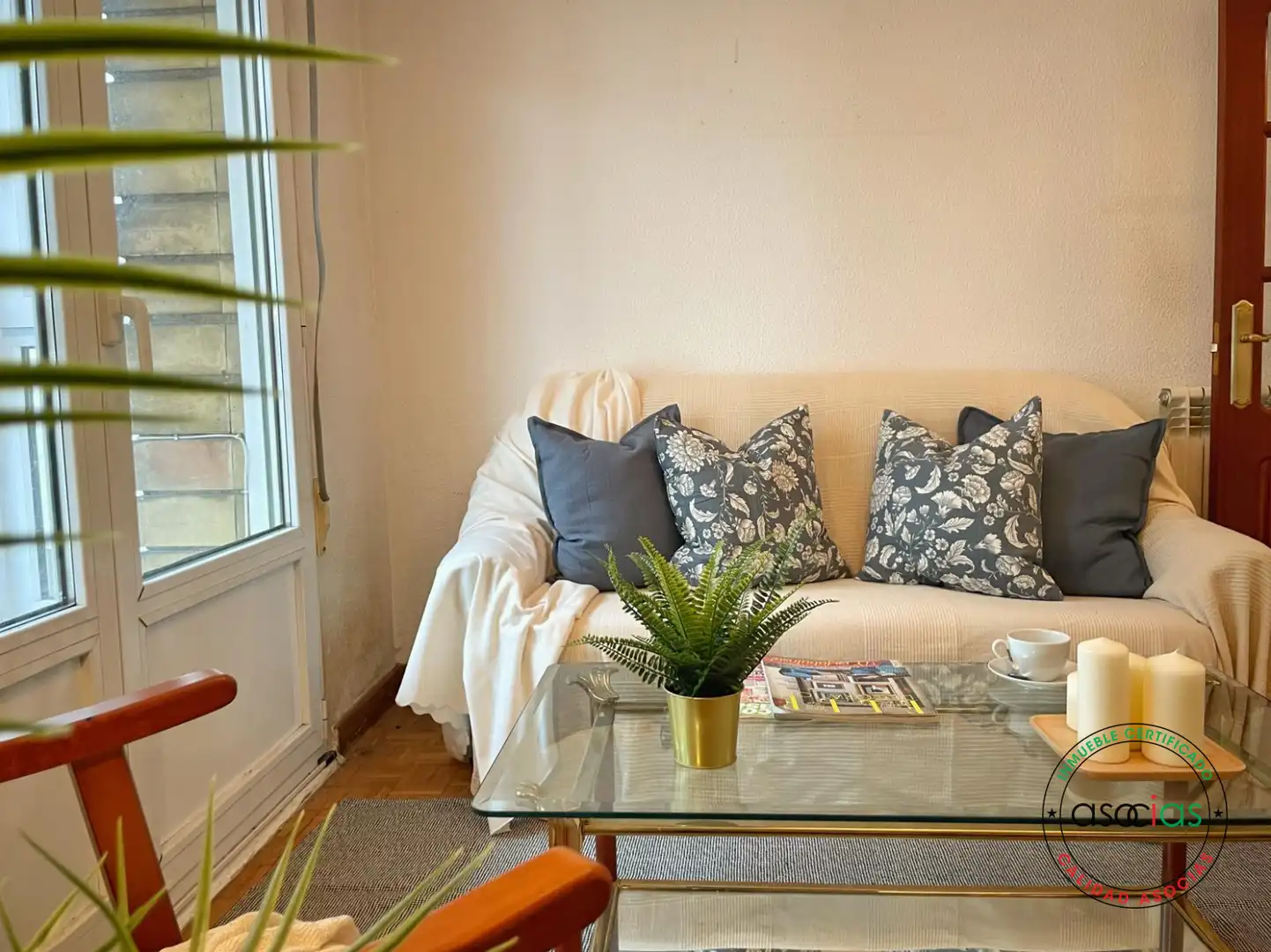 Wohnzimmer von Wohnung zum Verkauf in Gijón  mit Heizung und Balkon