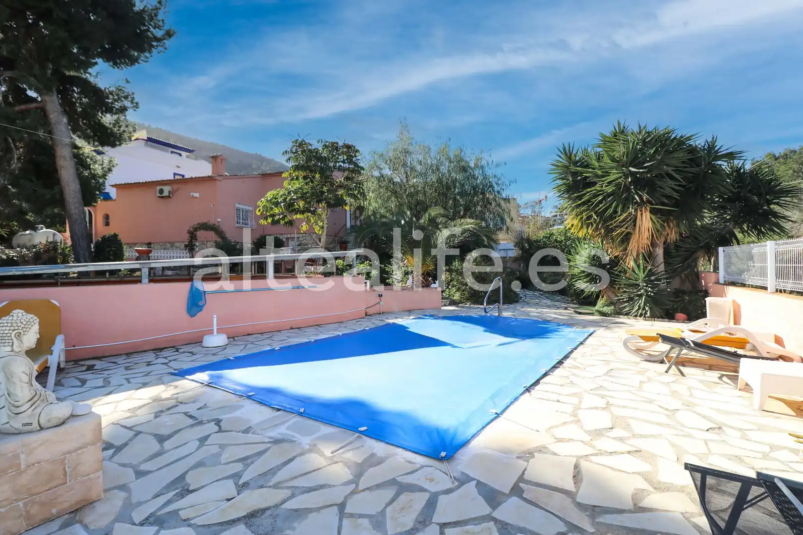 Exterior view of Houses for sale in L'Alfàs del Pi  with Air Conditioner, Heating and Private garden
