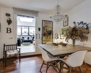 Dining room of Flat for sale in  Barcelona Capital  with Air Conditioner, Heating and Private garden