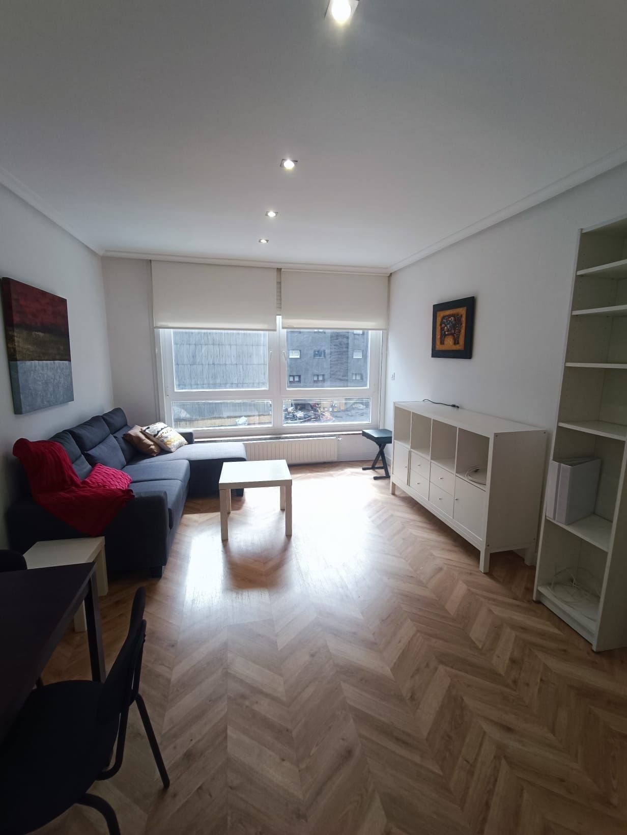 Sala d'estar de Apartament de lloguer en A Coruña Capital  amb Calefacció, Traster i Moblat