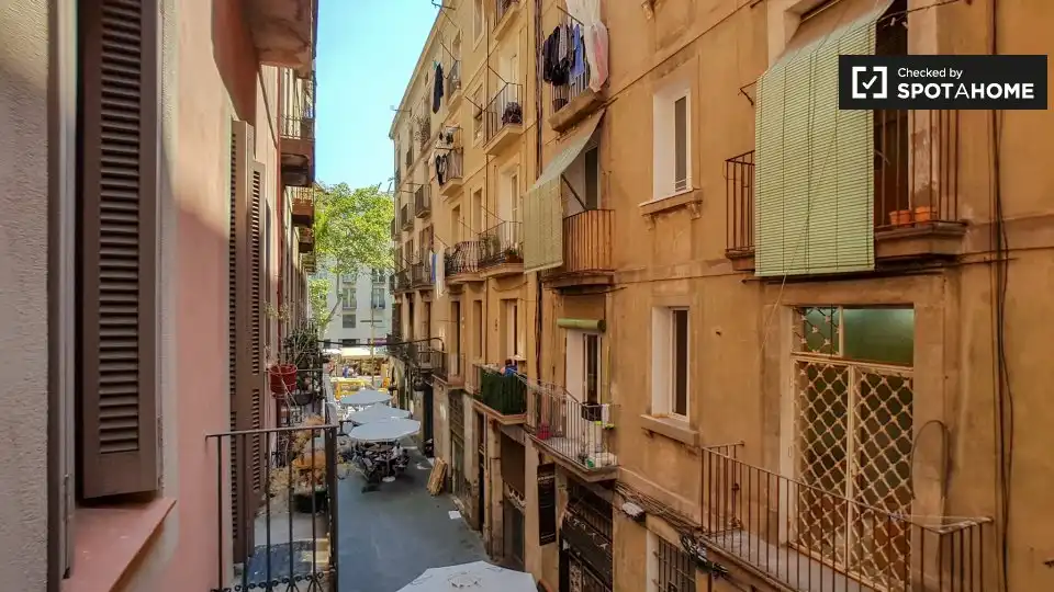 Terrassa de Pis de lloguer en Barcelona amb Aire condicionat, Calefacció i Moblat