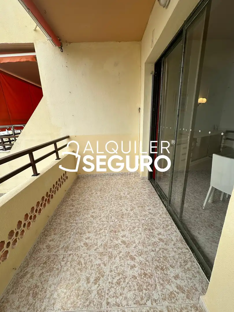 Balcony of Flat for rent in Torremolinos  with Air Conditioner, Swimming Pool and Furnished