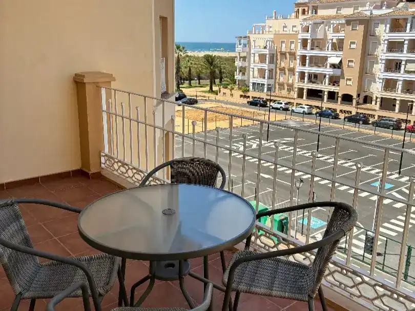Terrace of Flat for rent in Ayamonte  with Air Conditioner, Private garden and Parquet flooring