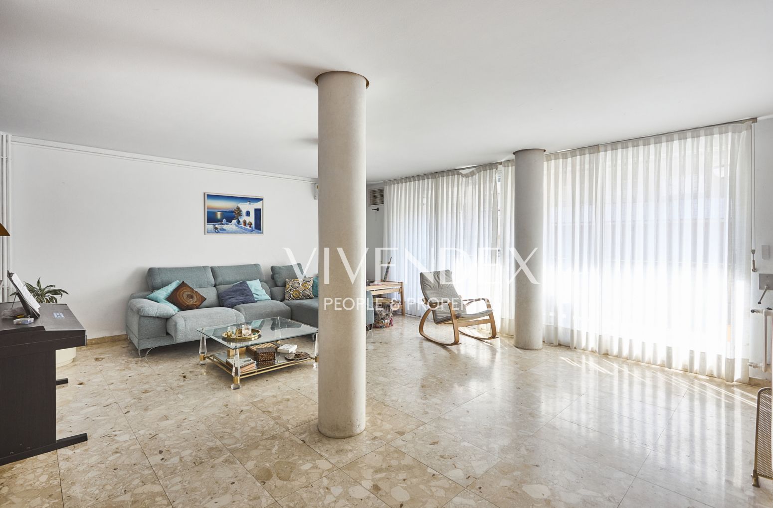 Living room of Single-family semi-detached for sale in Sant Feliu de Llobregat  with Air Conditioner, Heating and Terrace