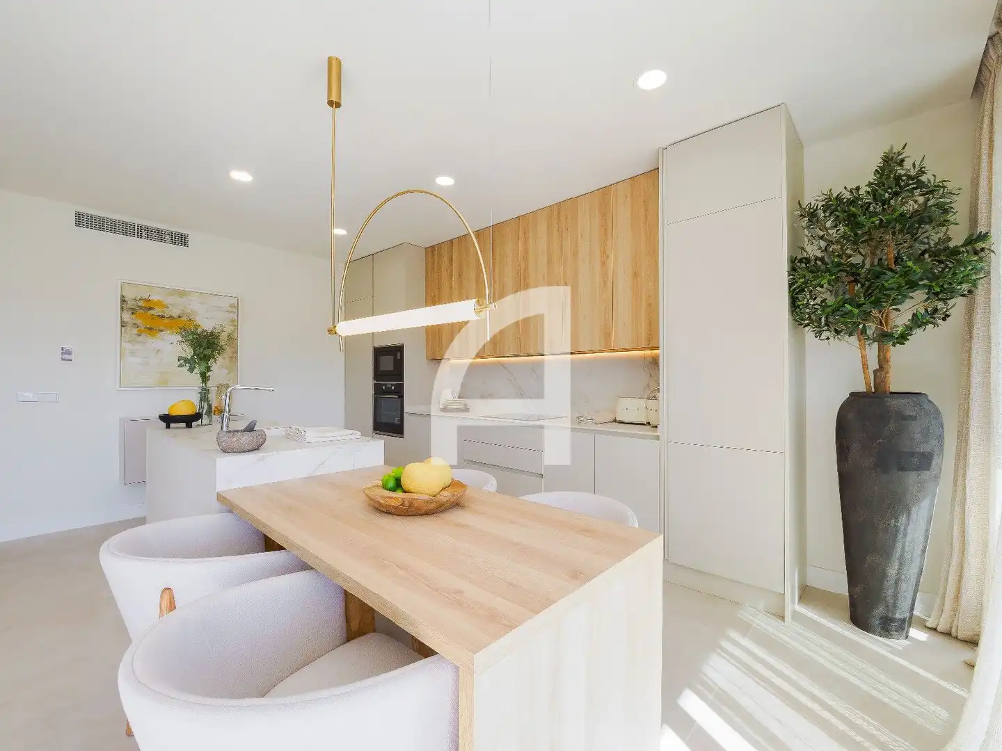 Cocina de Casa adosada en venta en Fuengirola con Aire acondicionado, Calefacción y Jardín privado