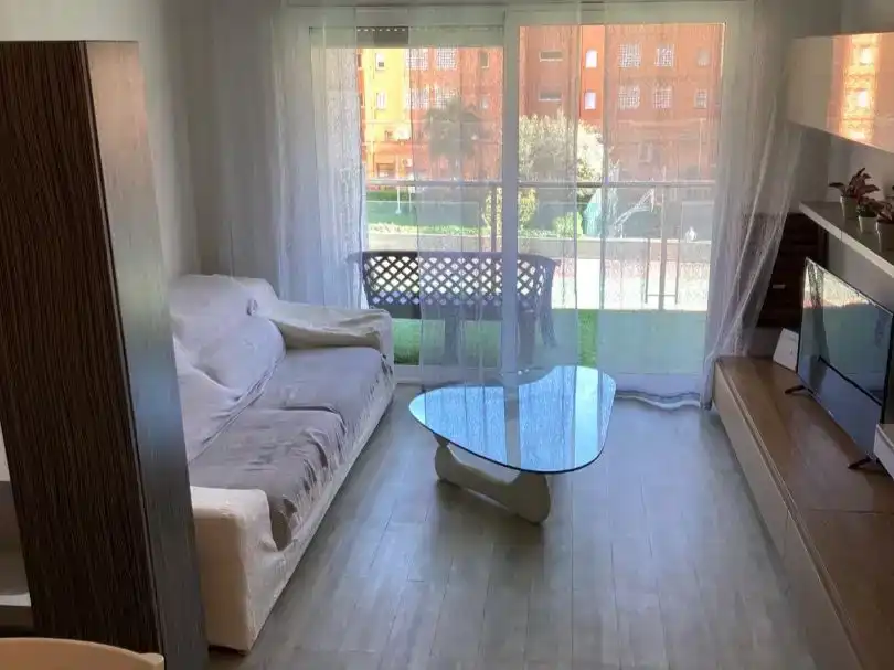 Sala d'estar de Pis en venda en Santa Susanna amb Aire condicionat, Piscina i Balcó